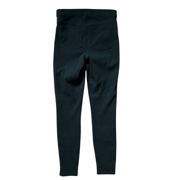 SPANX Jean-ish Black Ankle Mid-Rise Cotton Stretch Leggings Sz Small - Picture 2 of 12